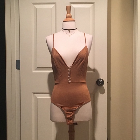 Suede bodysuit - Picture 2 of 3